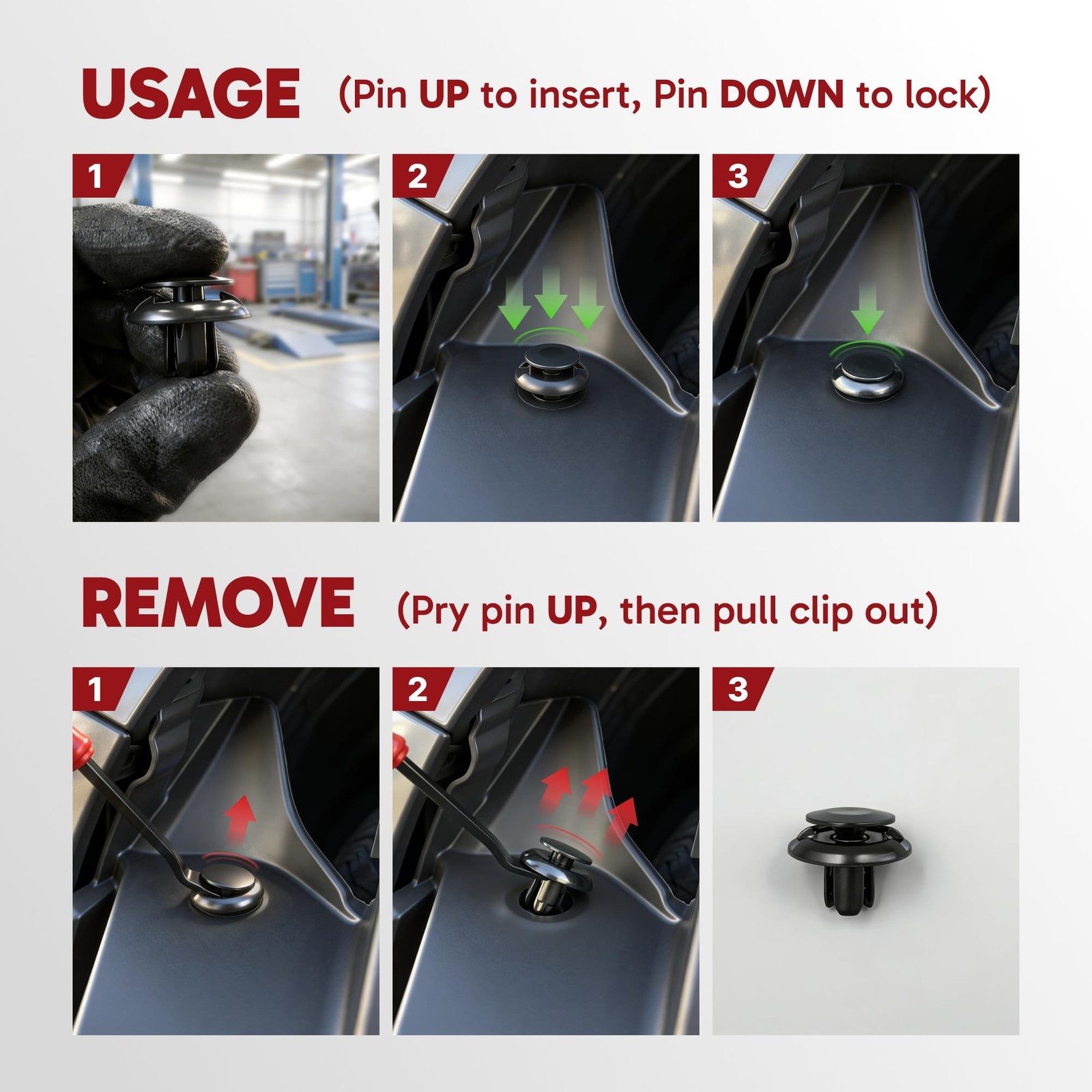 121PCS Push Retainer Clips Fits Nissan & Infiniti, Altima 1996-2018, Rogue 20…