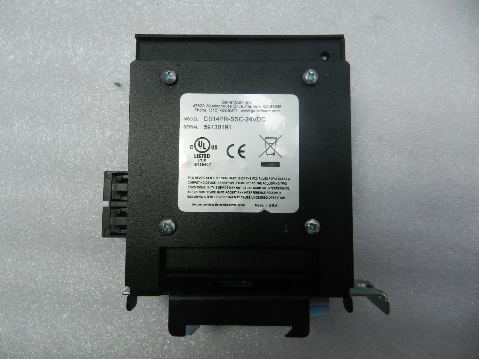 CS14PR-ST-24VDC | GarretCom | Hardened Ethernet Switch with ST Connectors