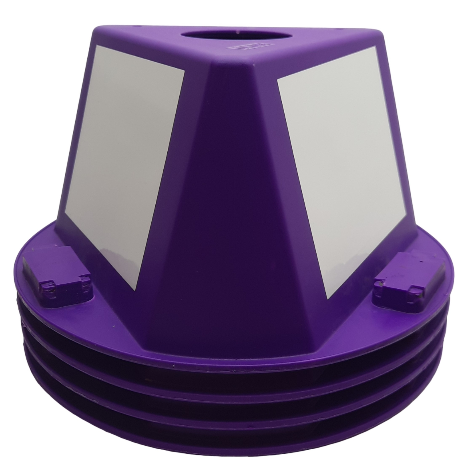 Lot of 4 Uline S-20671P Inventory Control Cone, Purple, 5″ x 10″ x 10″, Magnetic