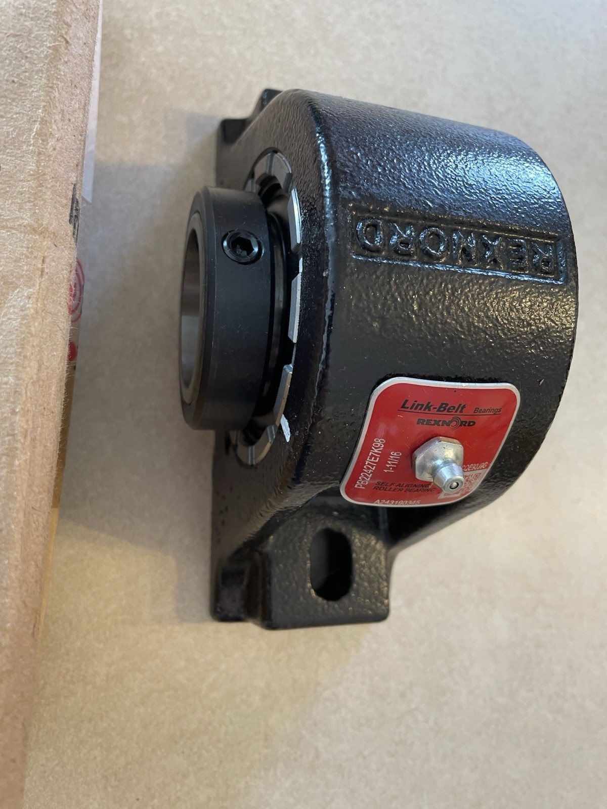 Rexnord 1 11/16 In Cast Iron Setscrew Locking 2 Bolt Pillow Block PB22427E7K98