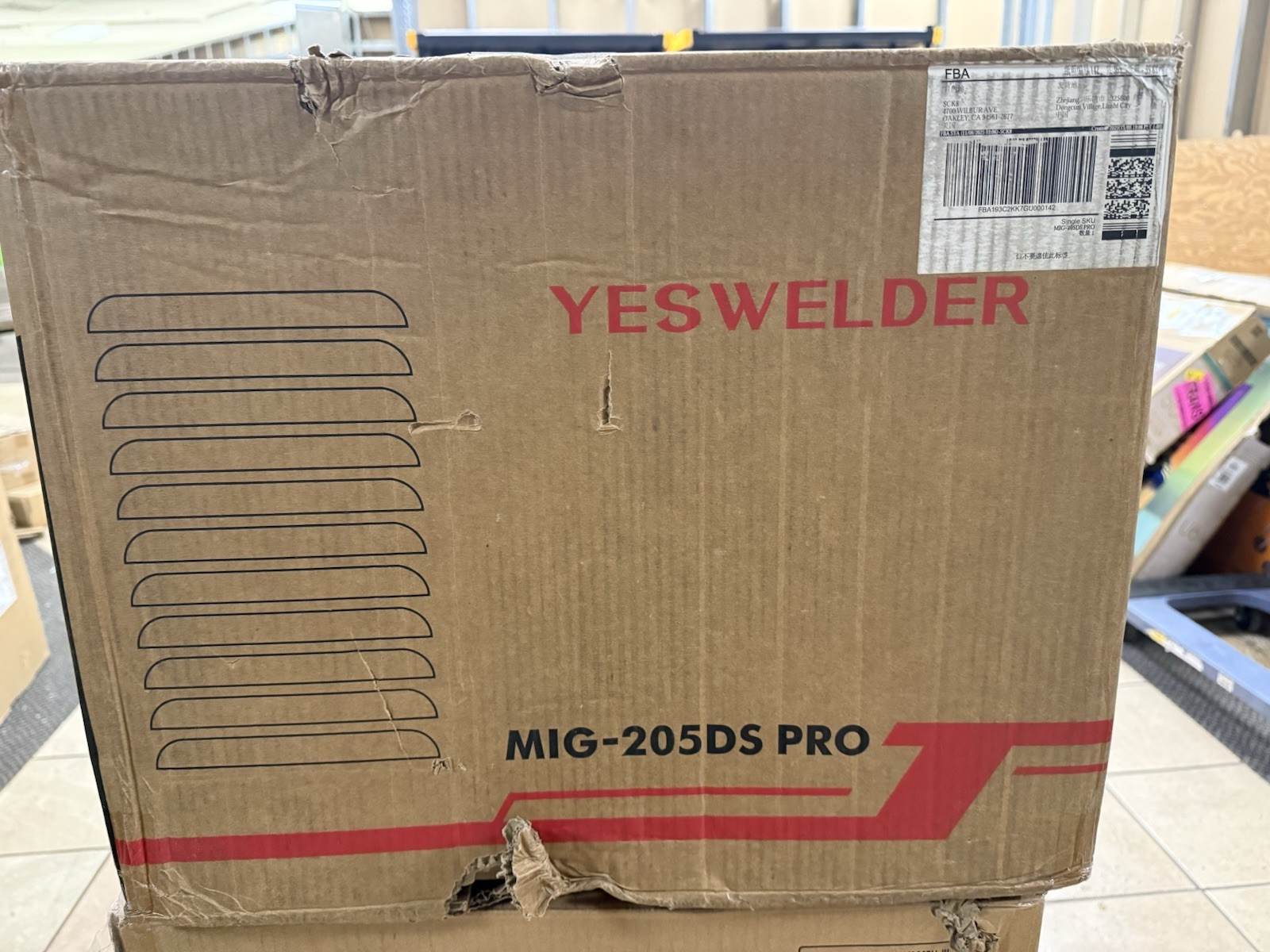 YESWELDER MIG-205DS PRO MIG Welder Semi-Automatic Feed for Steel