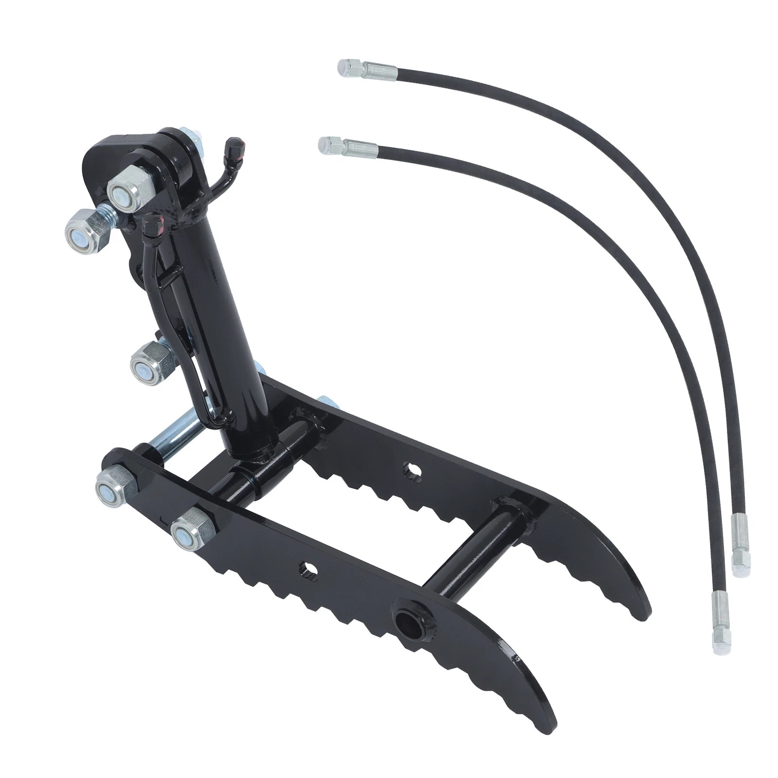 L-Shaped Mini Excavator Attachment Hydraulic Clip Thumb For 1-2 Ton Digger