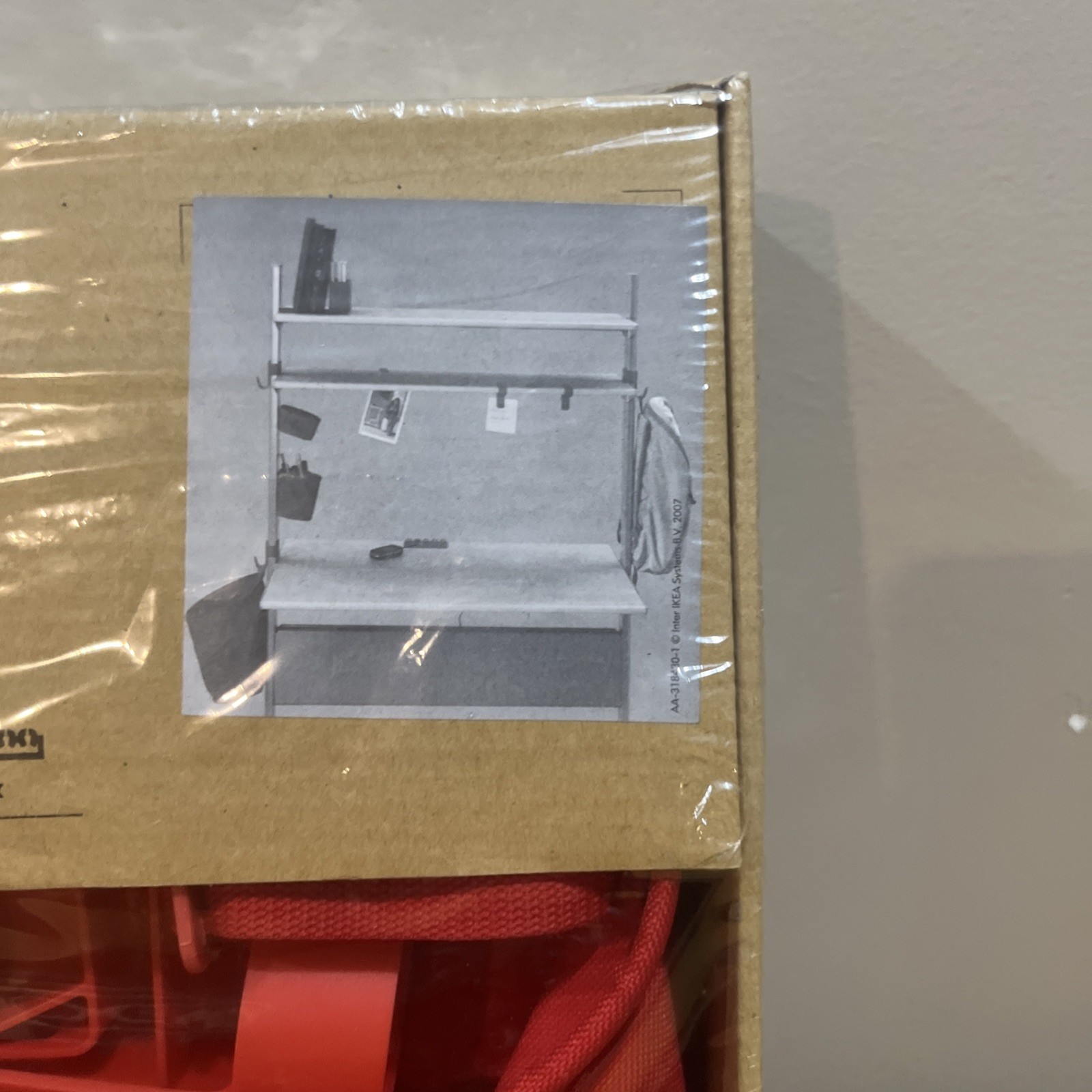 IKEA Fredrik Red Desk Accessories Set – New 301.383.17