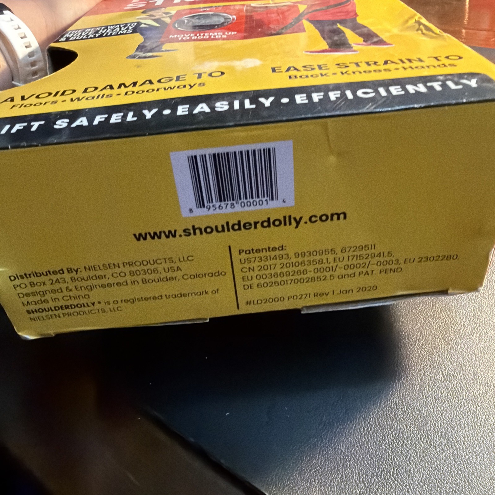 Shoulder Dolly Moving Straps Lifting System – 800 lb Capacity