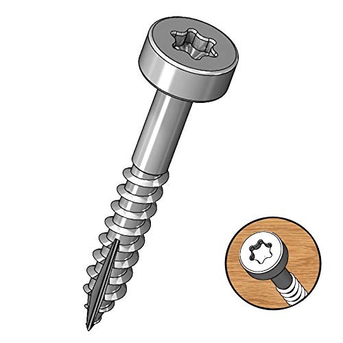 Milescraft 5203 Wood Pocket Hole Screws – #7 1 Count (Pack of 100), As shown