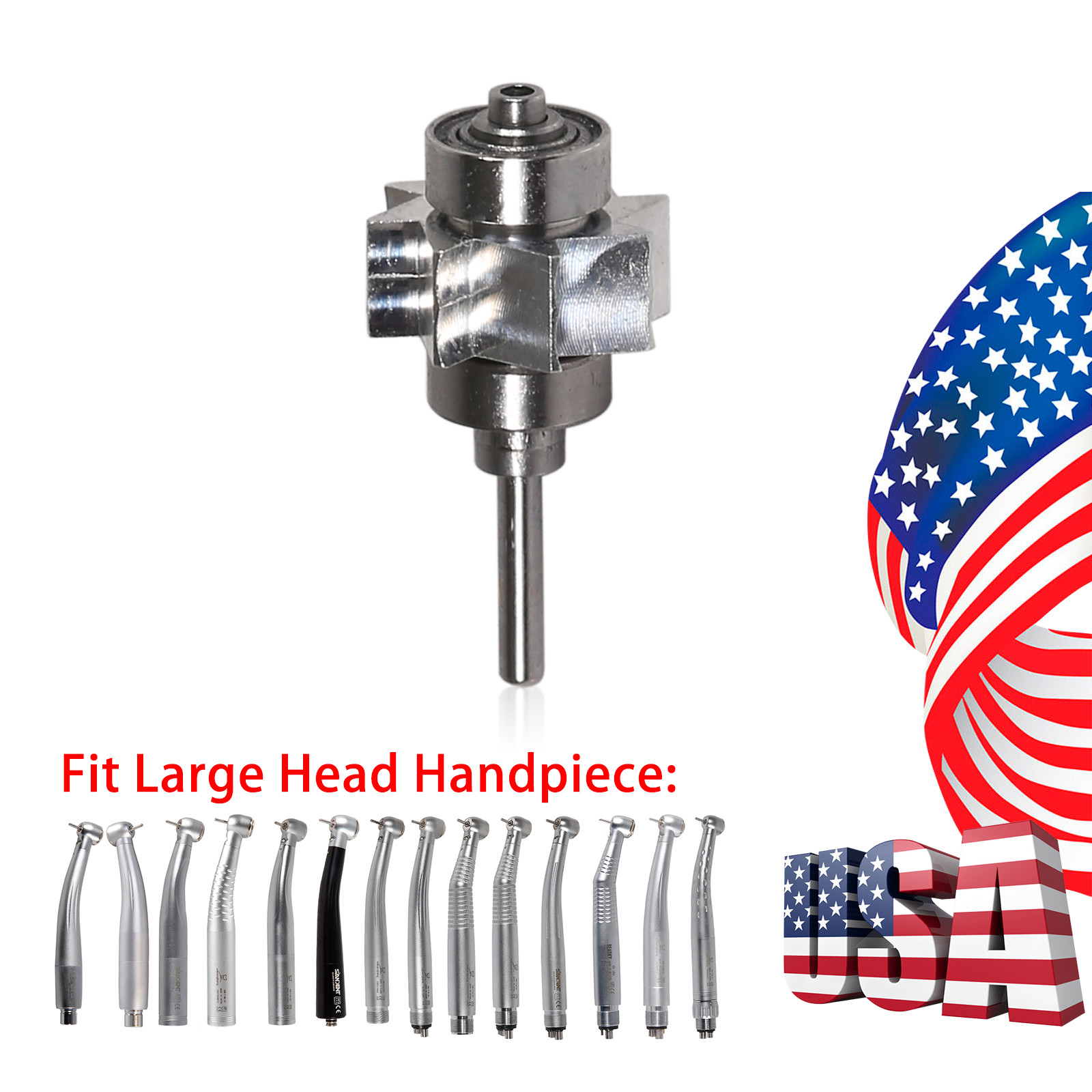 Dental Replaced Cartridge Turbine Rotor for Self-power LED High Speed Handpiece
