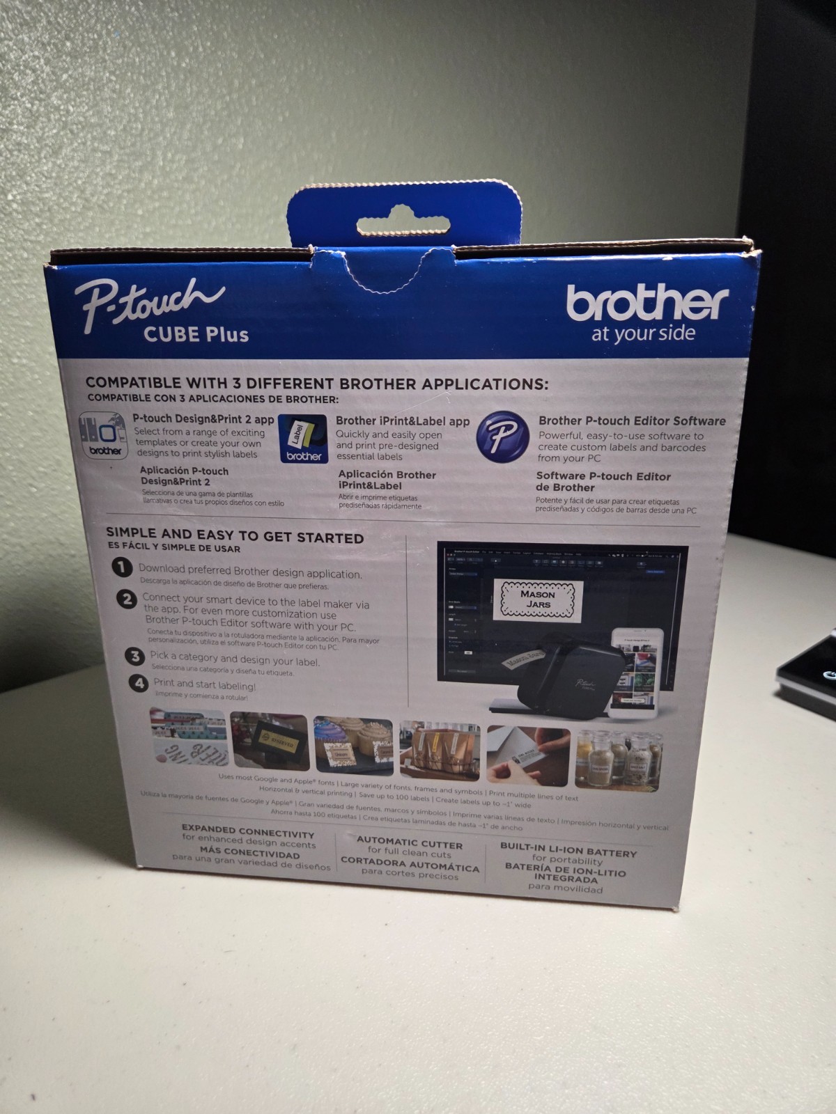 Brother PT-P710BT P-Touch Cube Plus Versatile Label Maker with Bluetooth Wireles
