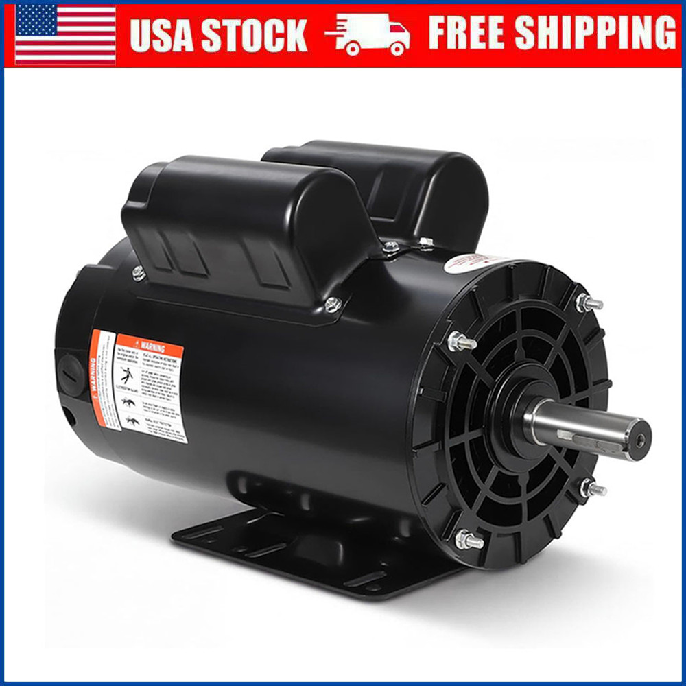 3HP SPL Air Compressor Electric Motor 17.6Amps 56 Frame 3450RPM 5/8″ Keyed Shaft