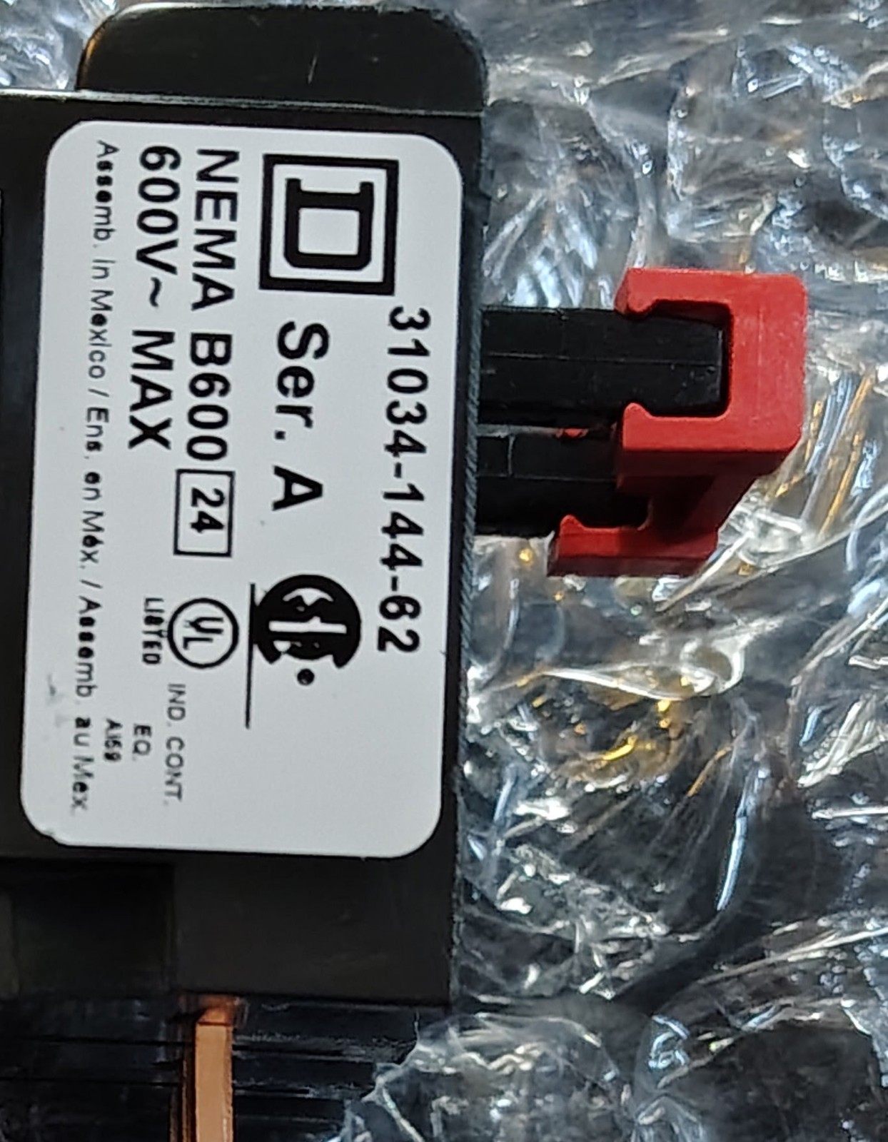 Square D 8911DPS033V02 Definite Purpose Contactor 3-Pole 24A 120V Coil