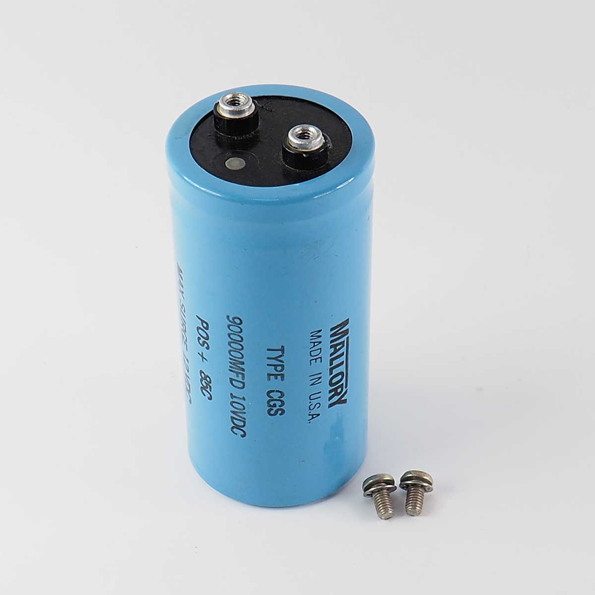 Mallory Type CGS 90000MFD 10VDC Aluminum Electrolytic Capacitor