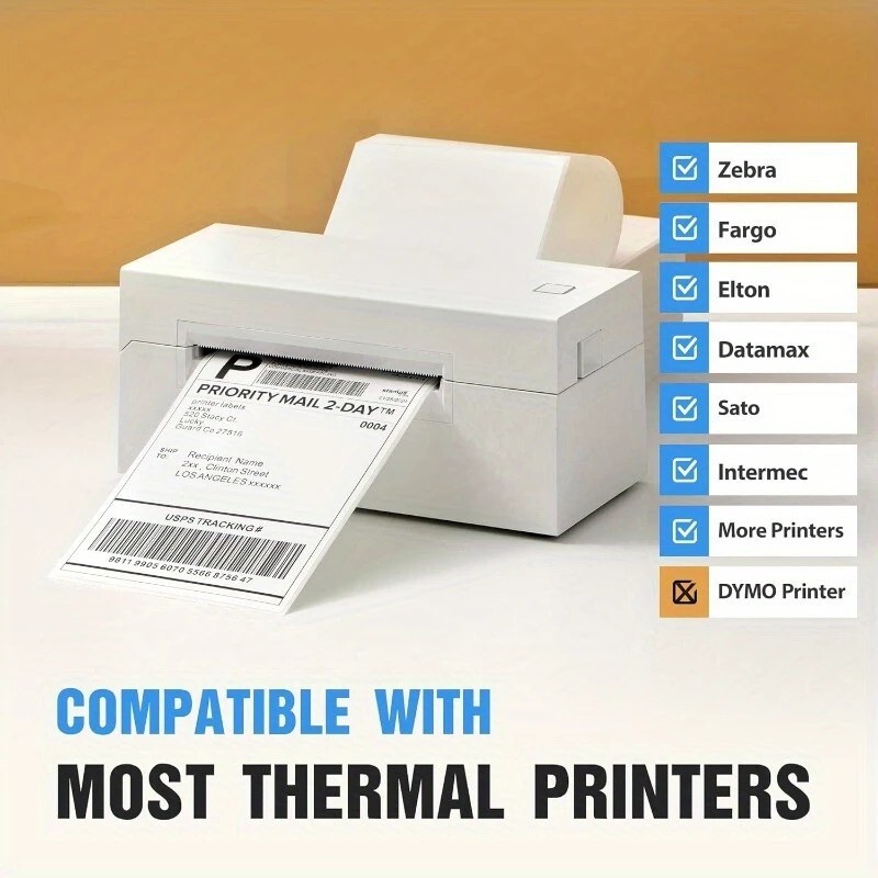 500Pack 500 4×6 Thermal Shipping Labels Foldable Any Prints Thermal LabelmPaper