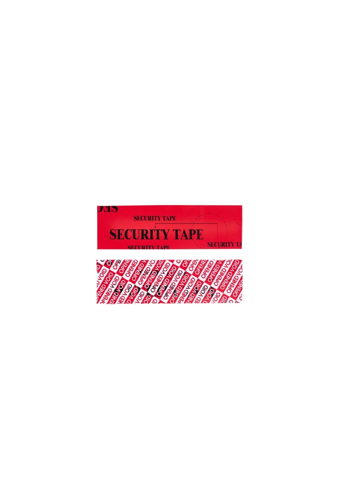 Tamper Evident Security Tape 2″ (50mm) x 55 Yards, 3.2 Mil, RED tape, 1 Roll