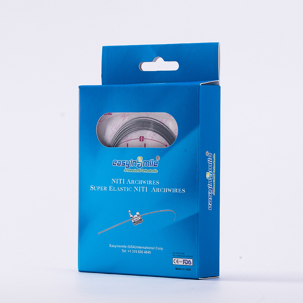 10Pk Dental Ortho Super Elastic Niti Arch Wires Round Upper/Lower Brace Archwire