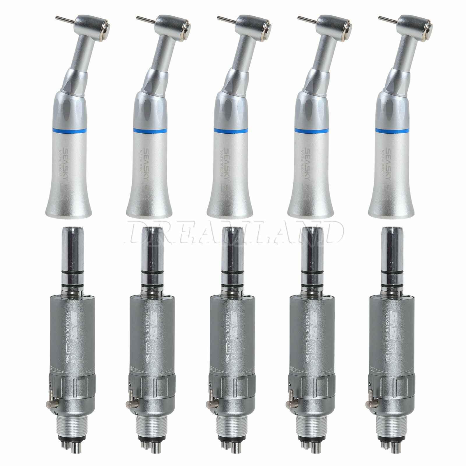 FG1.6mm Burs Dental Contra Angle Handpiece Slow Speed 2/4H Air Motor Connector