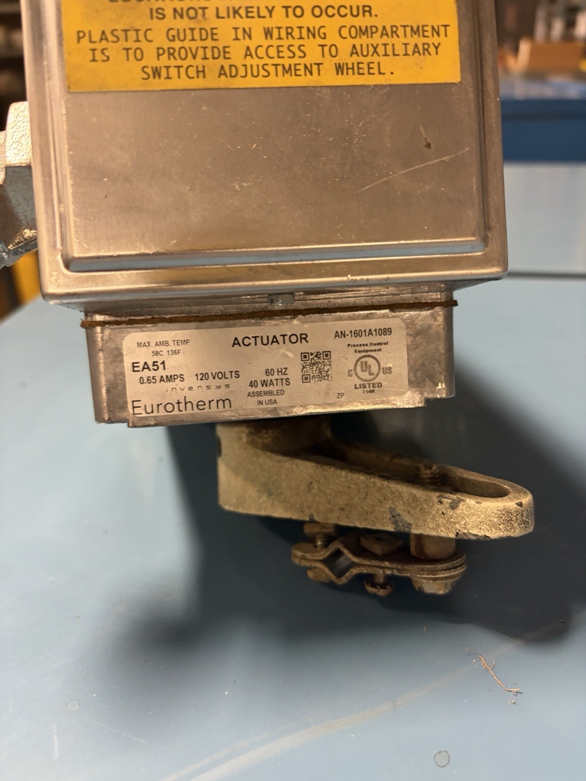 EUROTHERM EA51 ACTUATOR 120V 0.9A USED
