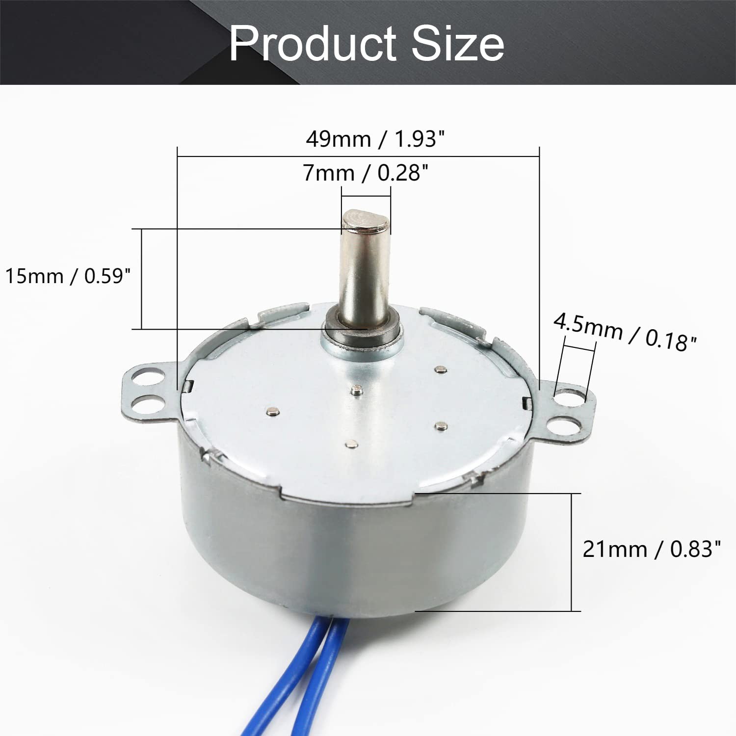 1Pc Synchronous Motor AC 110V 2.53RPM Turntable Motor CW/CCW Direction 4W TYC…