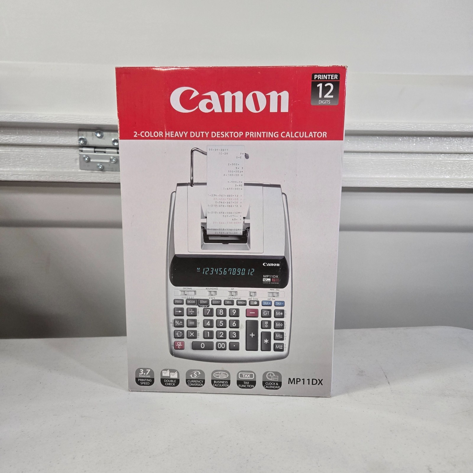 Canon MP11DX-2 Heavy Duty Desktop Printing Calculator 12-Digit 2-Color NEW T3