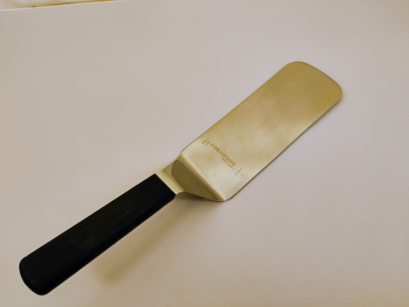 Dexter USA Turner Server Spatula Black Handle 8X3 Stnls Blade S286-8 Factory2nd