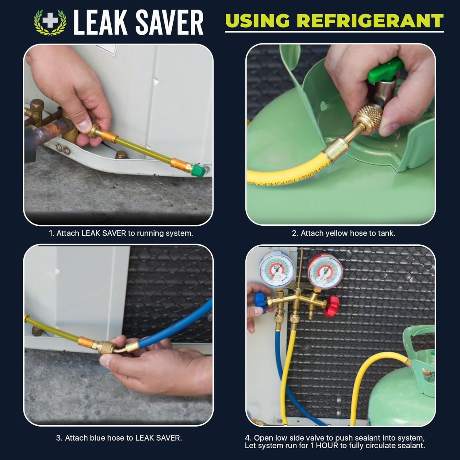 Leak Saver Direct Inject AC Standard System (Up to 5 Tons), 1 Pack