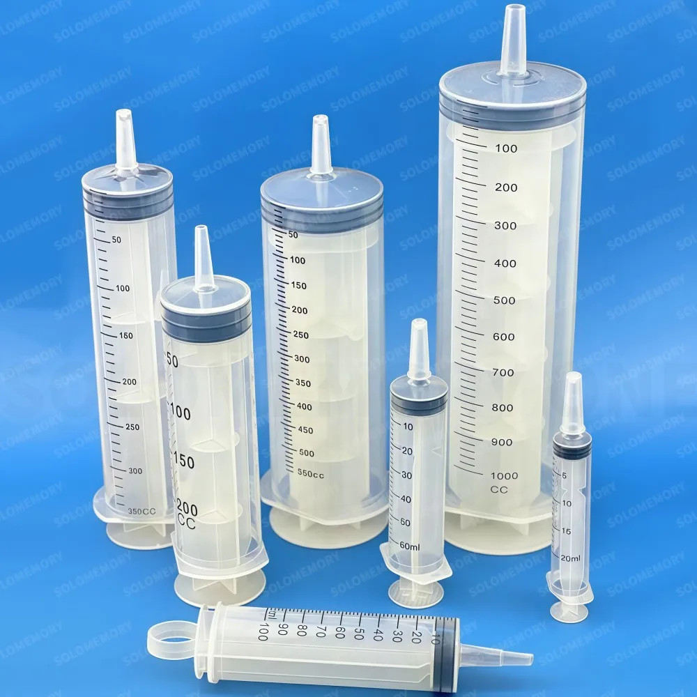 Plastic Syringe, Available in Capacities of 1000Ml, 550Ml, 350Ml, 200Ml, 100Ml,