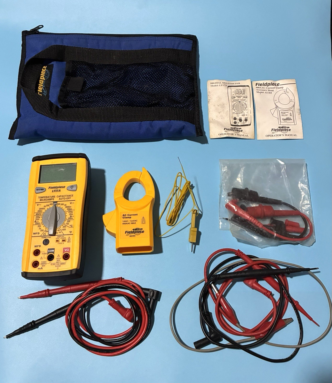 Fieldpiece LT17A Digital Multimeter with Temp, MFD, Microamps, Frequency Working