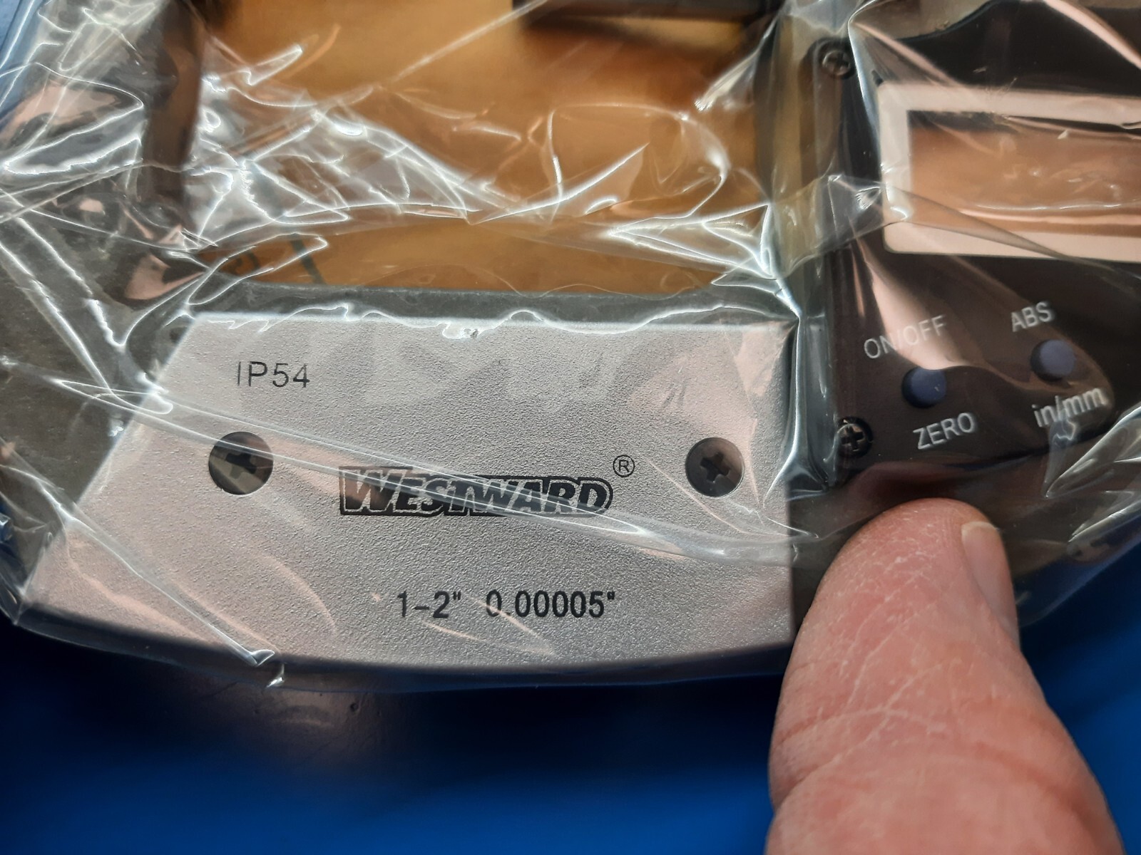 Grainger Westward Digital Outside Micrometer 1-2″ .00005″ IP54 Ratcheting NEW