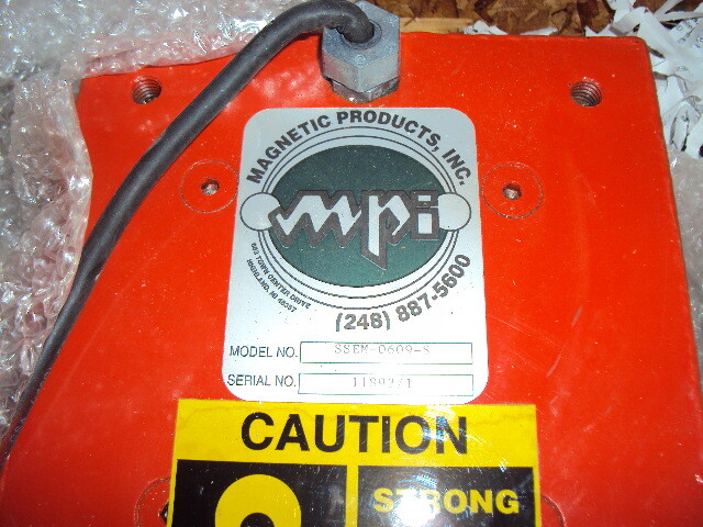 MAGNETIC PRODUCTS , INC SSEM-0609 S ELECTRO MAGNETIC , 110V DC , 12′ CORD