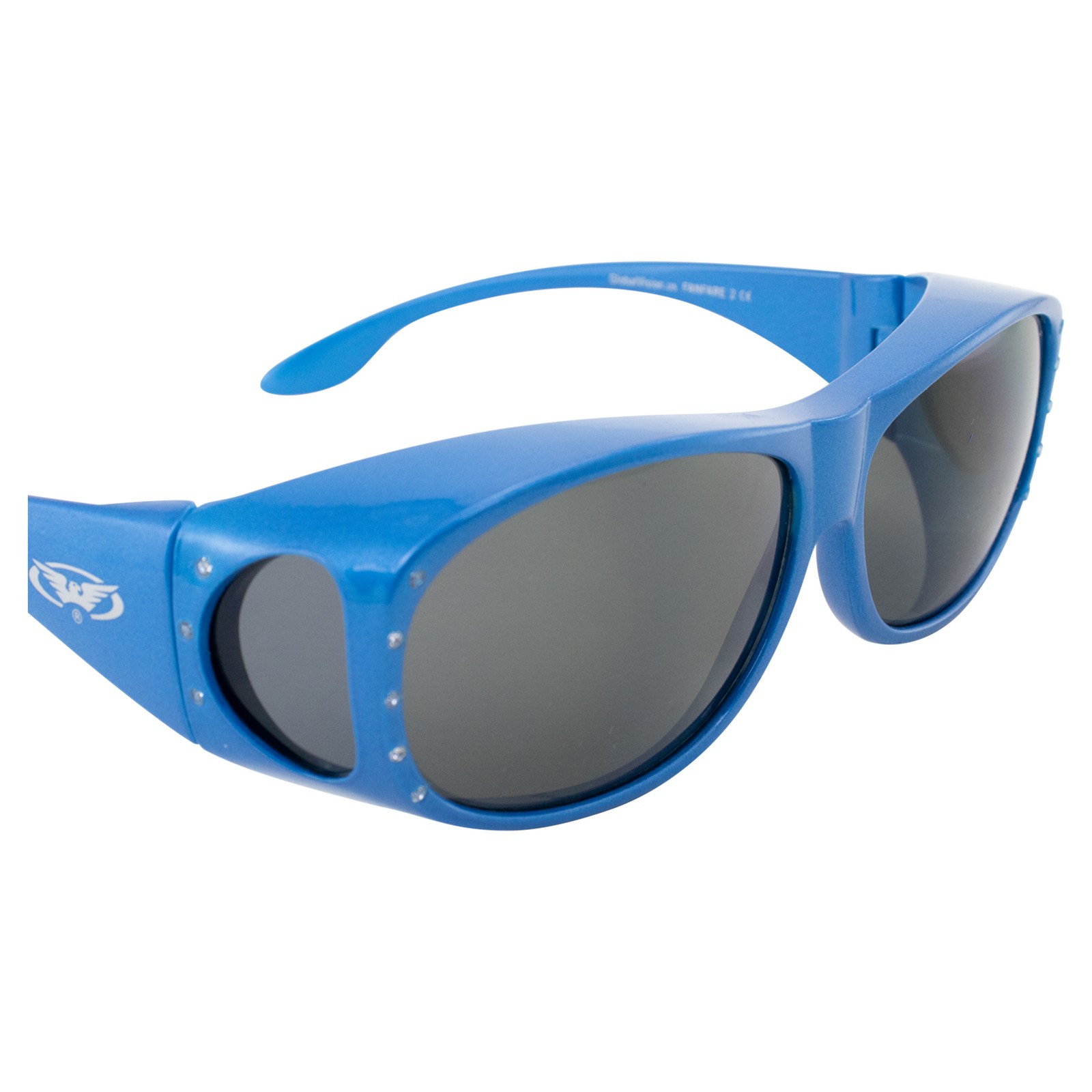 GLOBAL VISION FANFARE FIT OVER SAFETY GLASSES SIDE SHIELD SHATTERPROOF UV400