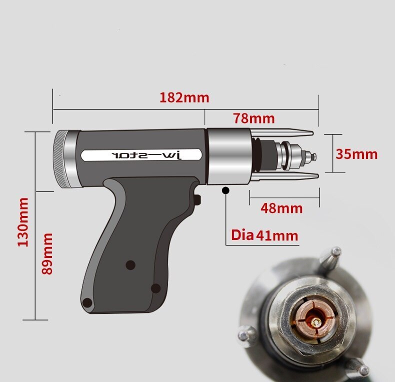 Stud Welding Gun Bolt Plate Welding Machine Accessories With 4M Cable