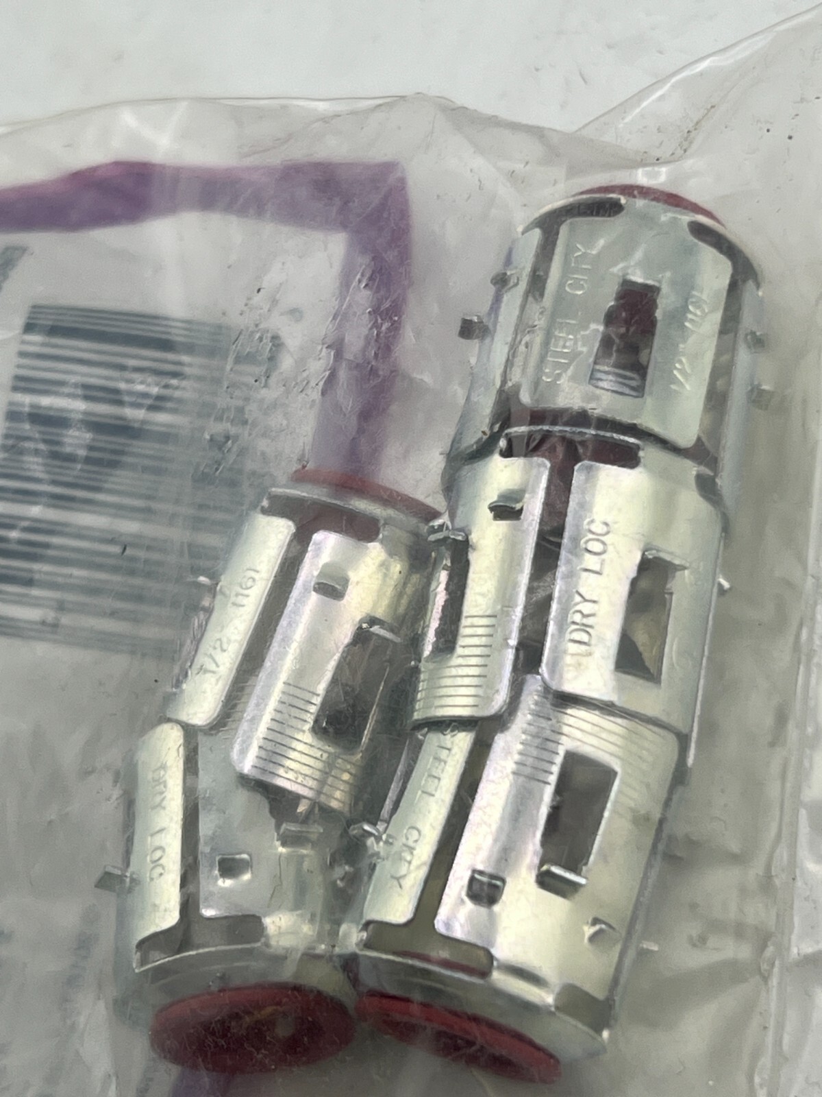 Pack of 5 Steel City 1/2in Standard Snap-In Fitting for MC Cable XC-130-5R