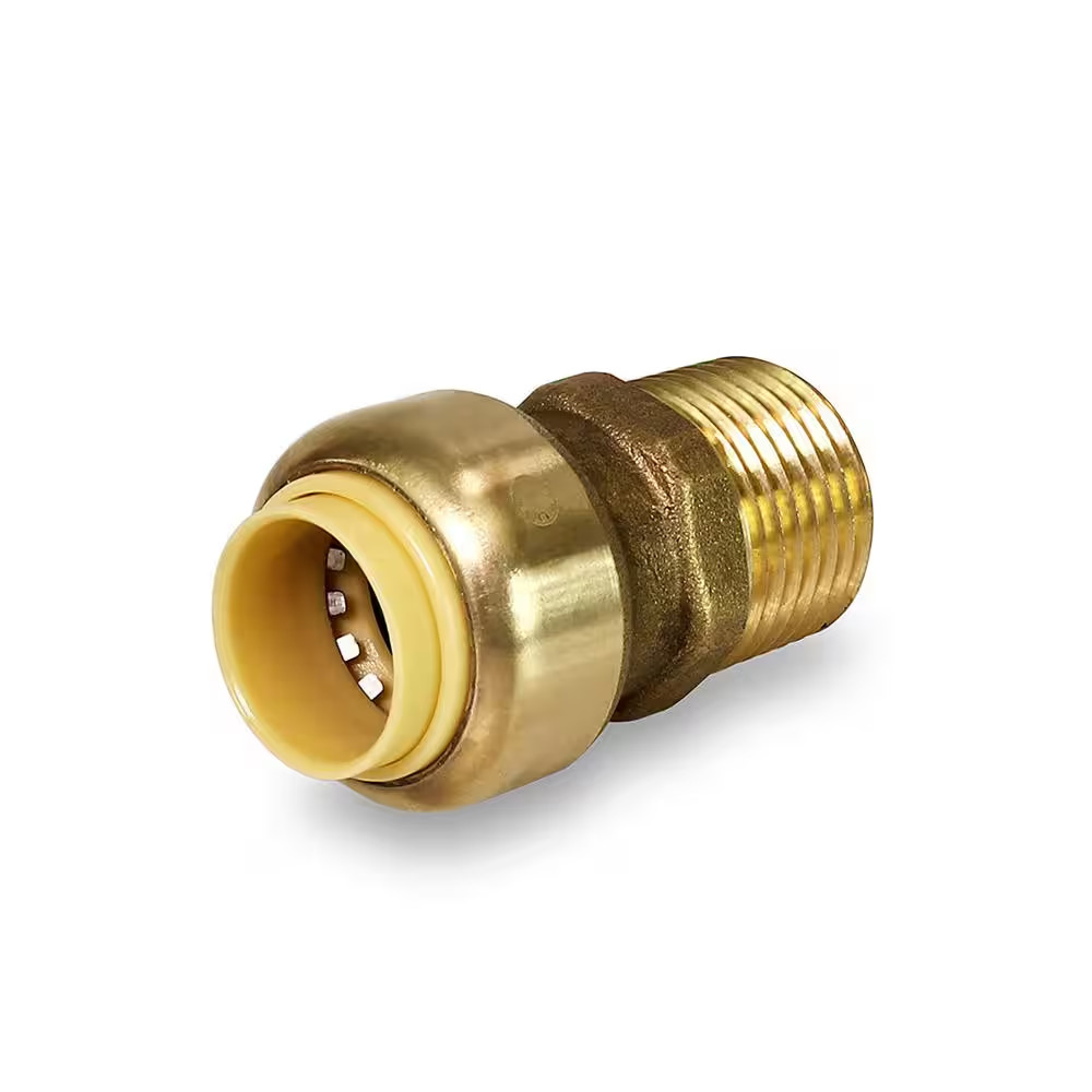 1/2 In. Push to Connect Push X Male Adapter, for PEX, Copper and CPVC Piping