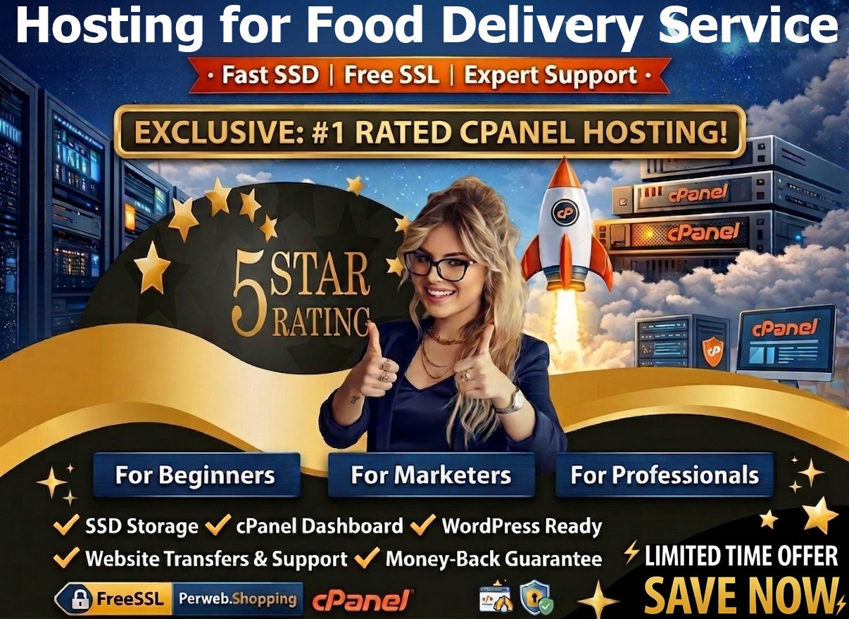 Hosting for Food Delivery Service – 🍔 Super Fast, Secure, Unlimited | $14.99/Yr
