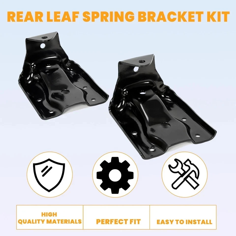 Rear Leaf Spring Bracket Kit Compatible with 1999-2015 Chevy Silverado Avalan…