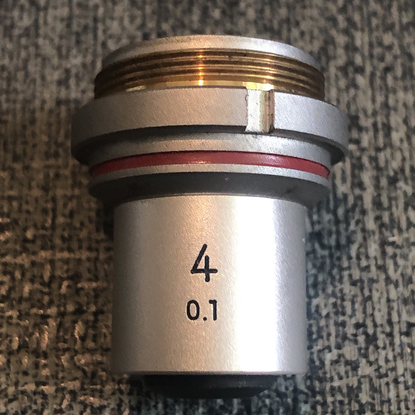 Nikon 4X / 0.1 N.A. 160mm TL Microscope Objective