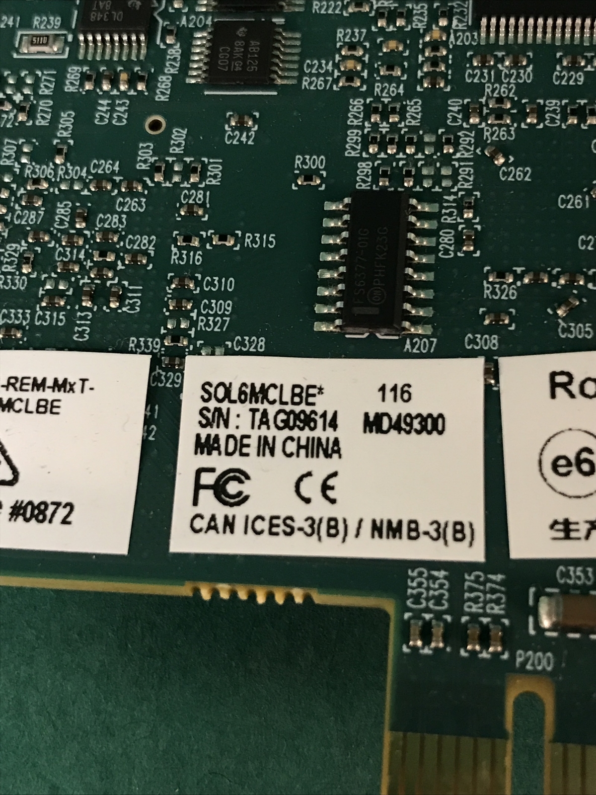 MATROX SOL6MCLBE SOLIOS ECL-B Y7298-01 Capture card