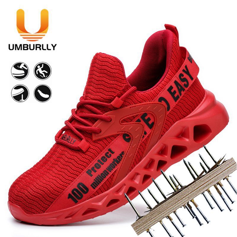 Safety Shoes Mens Work Shoes Steel Toe Cap Lightweight Walking Protective Shoes 311