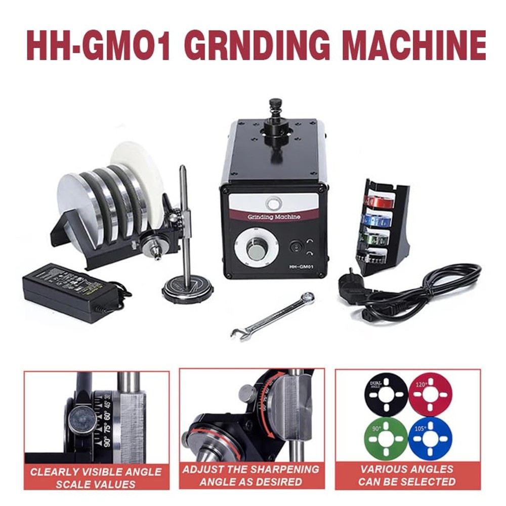 Jewelry Graver Grinding Machine 400-900RPM Dual Angle Engraving Knife Sharpener