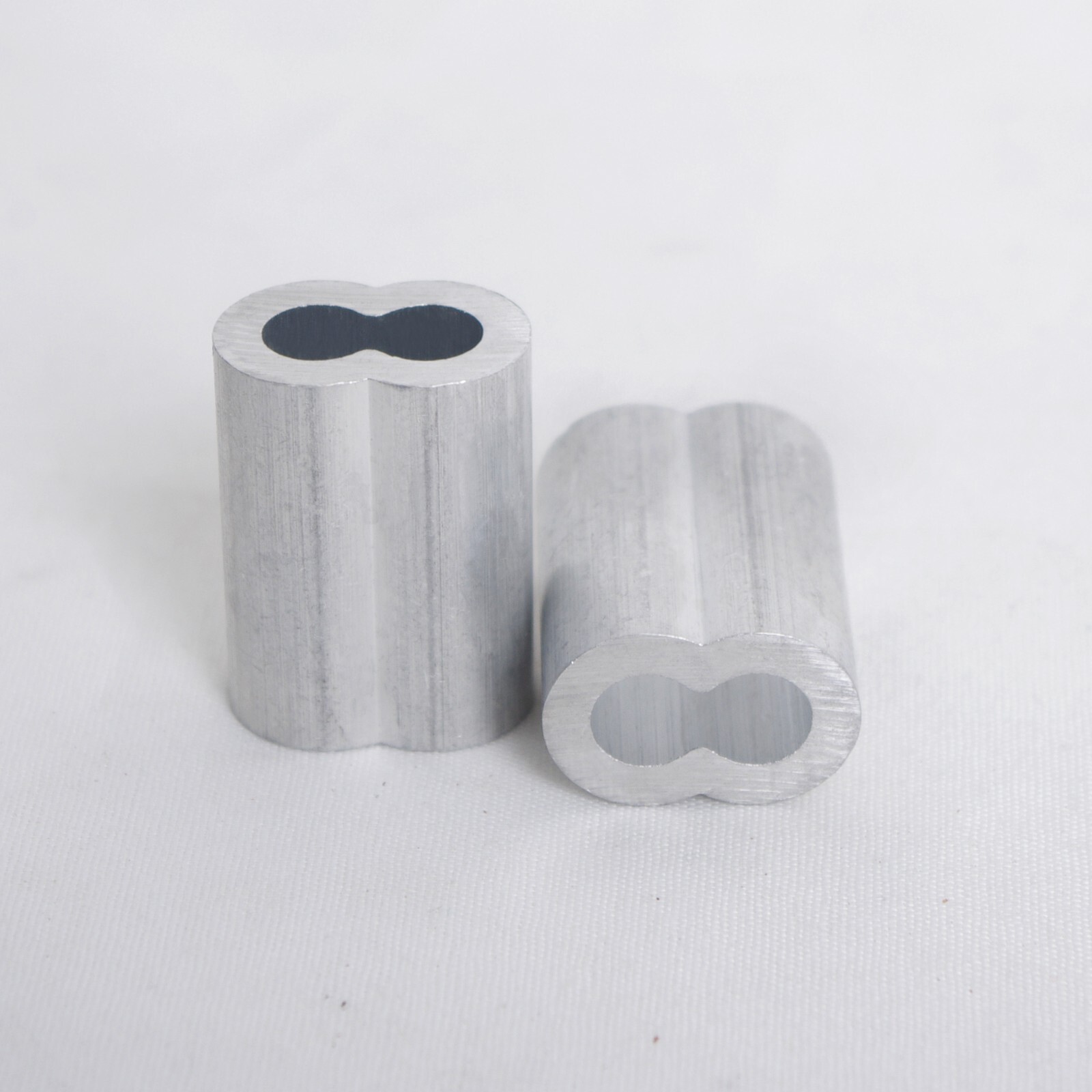 HIGOOD Aluminum Crimping Loop Sleeves Rope for 3/32”,Aluminum Alloy, PK 100