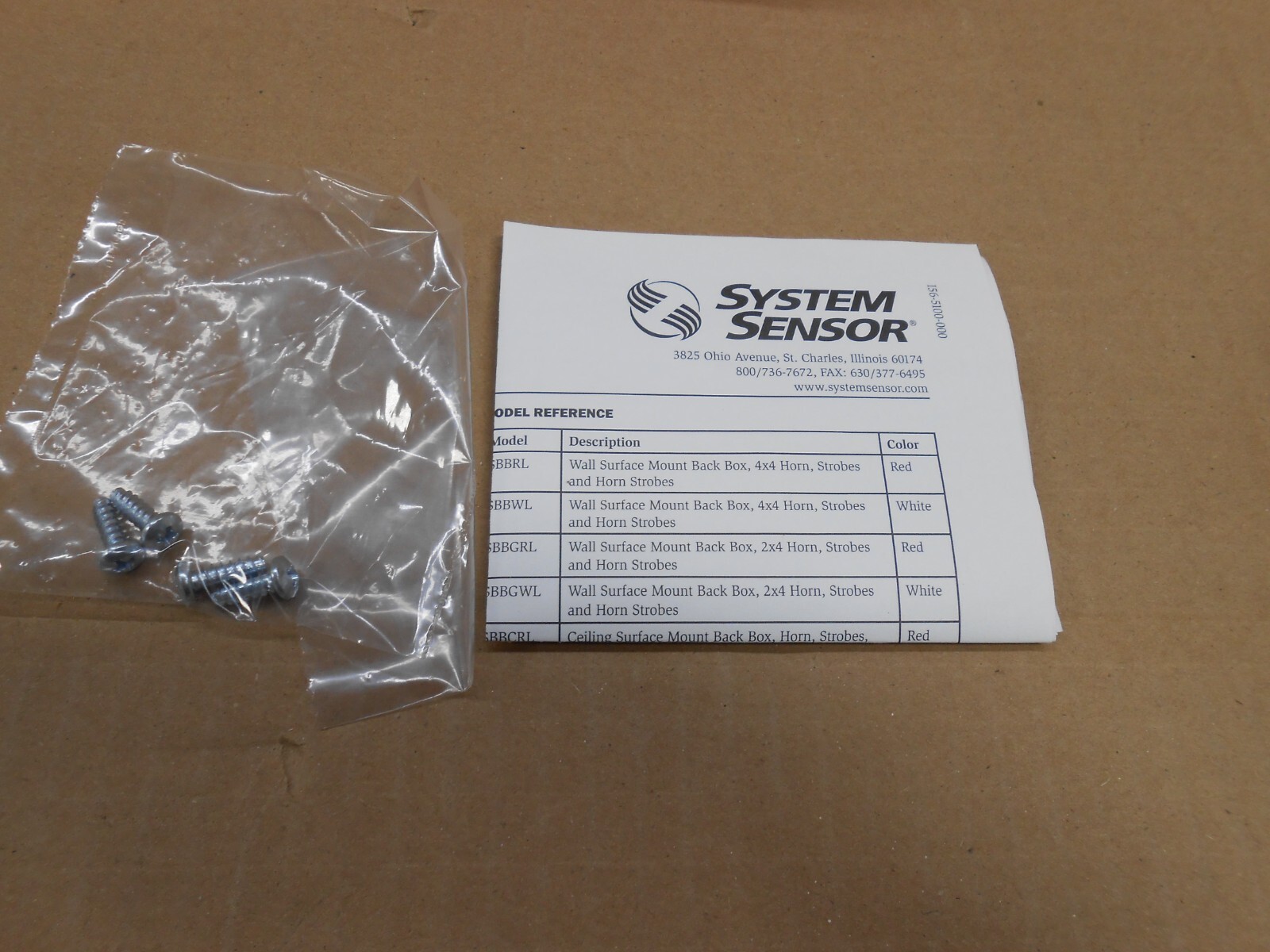 1 NIB SYSTEM SENSOR SBBRL WALL SURFACE MOUNT BACK BOX RED (8 AVAILABLE)
