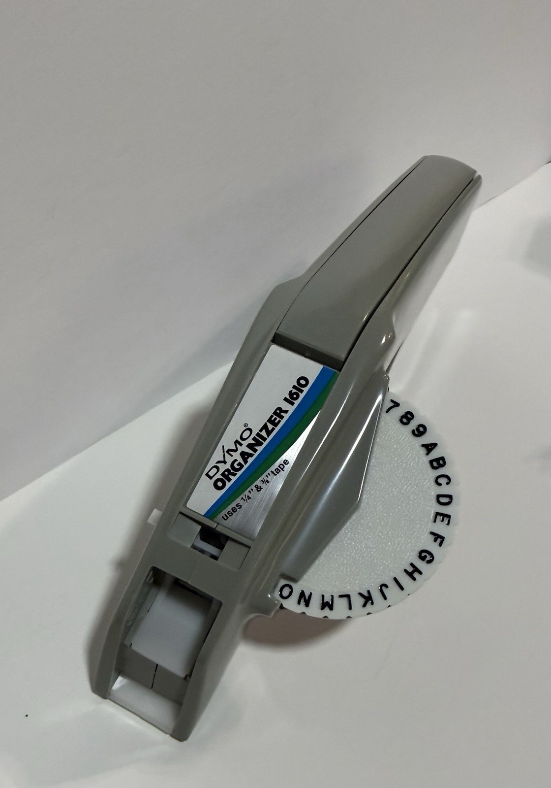 Vintage Dymo Organizer 1610 Embossing Label Maker 1/4 3/8 Tape – w/Box 1996