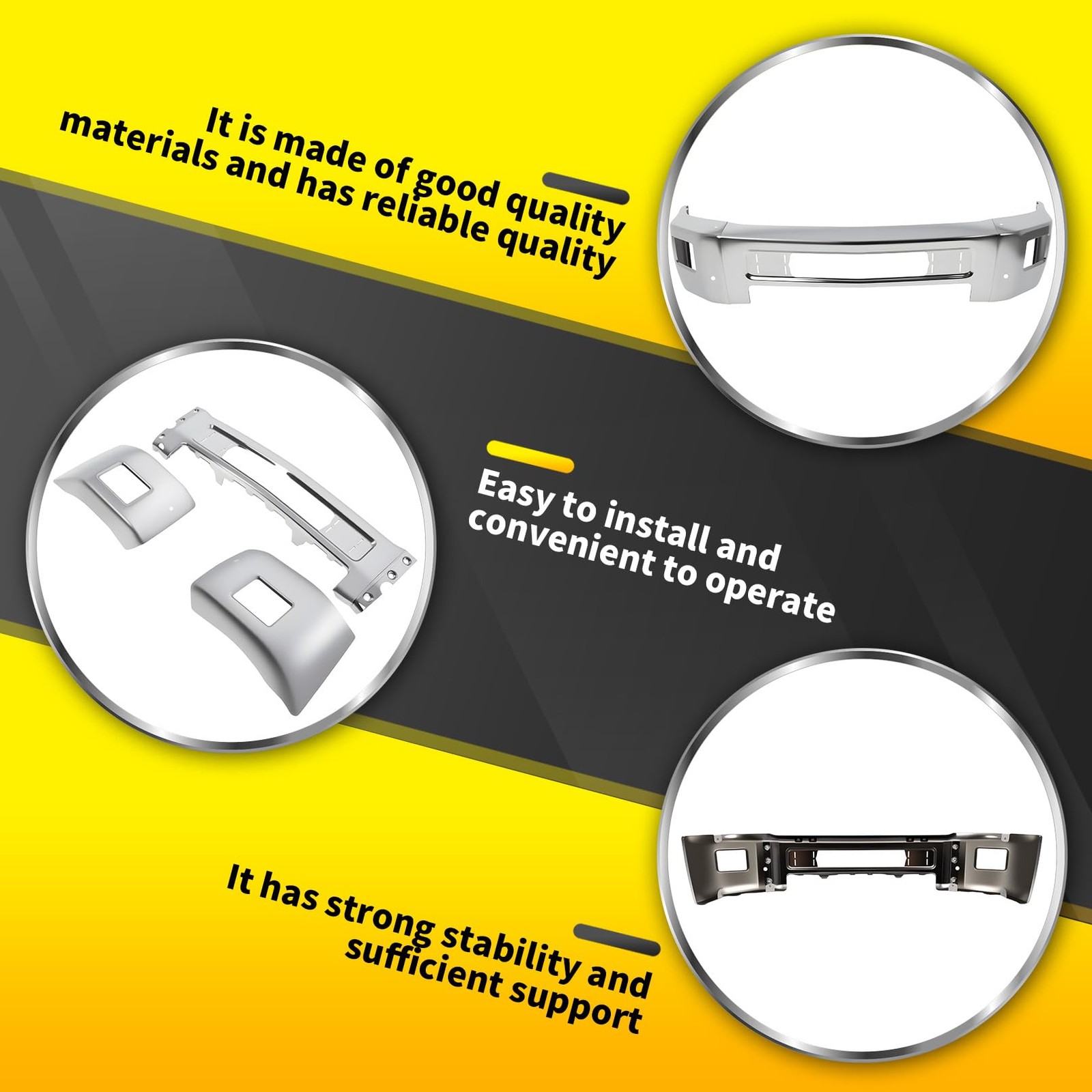 Bumper Face Bar 15-19 Silverado 2500HD 19 3500HD Fog/Park Sensor Holes 23229369