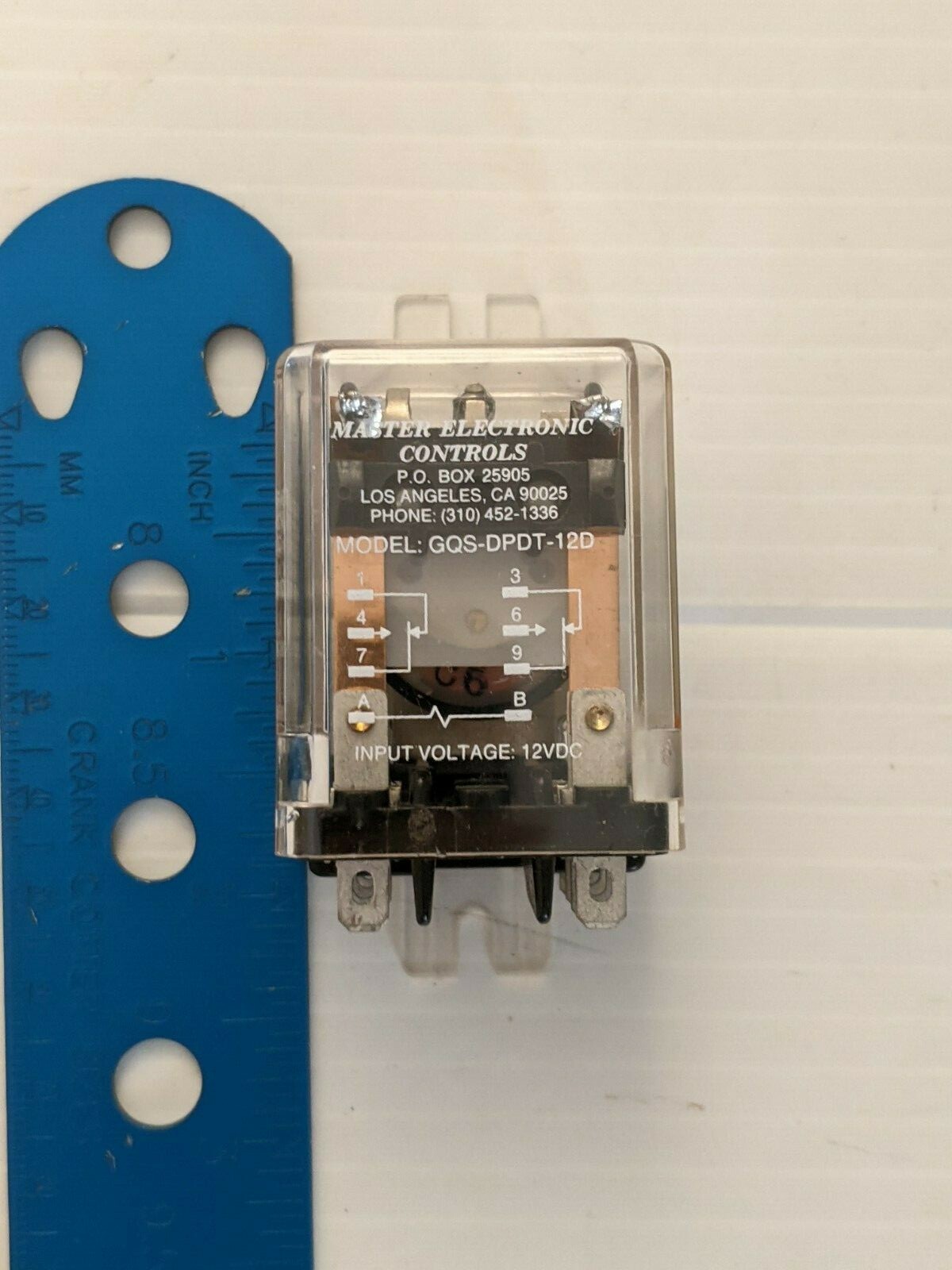 Master Electronics GQS-DPDT-12D 10A DPDT 12VDC General Purpose Relay