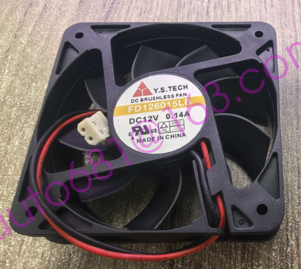 for New Y.S.TECH 6015 FD126015LB DC12V 0.14A 6CM silent cooling fan