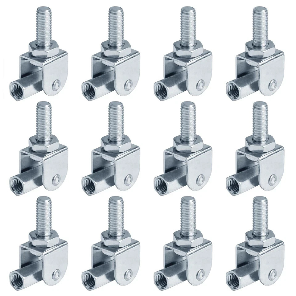 12 PCS 3/8″ Swivel Joint Connector, Adjustable Swivel Attachment Thread Rod H…