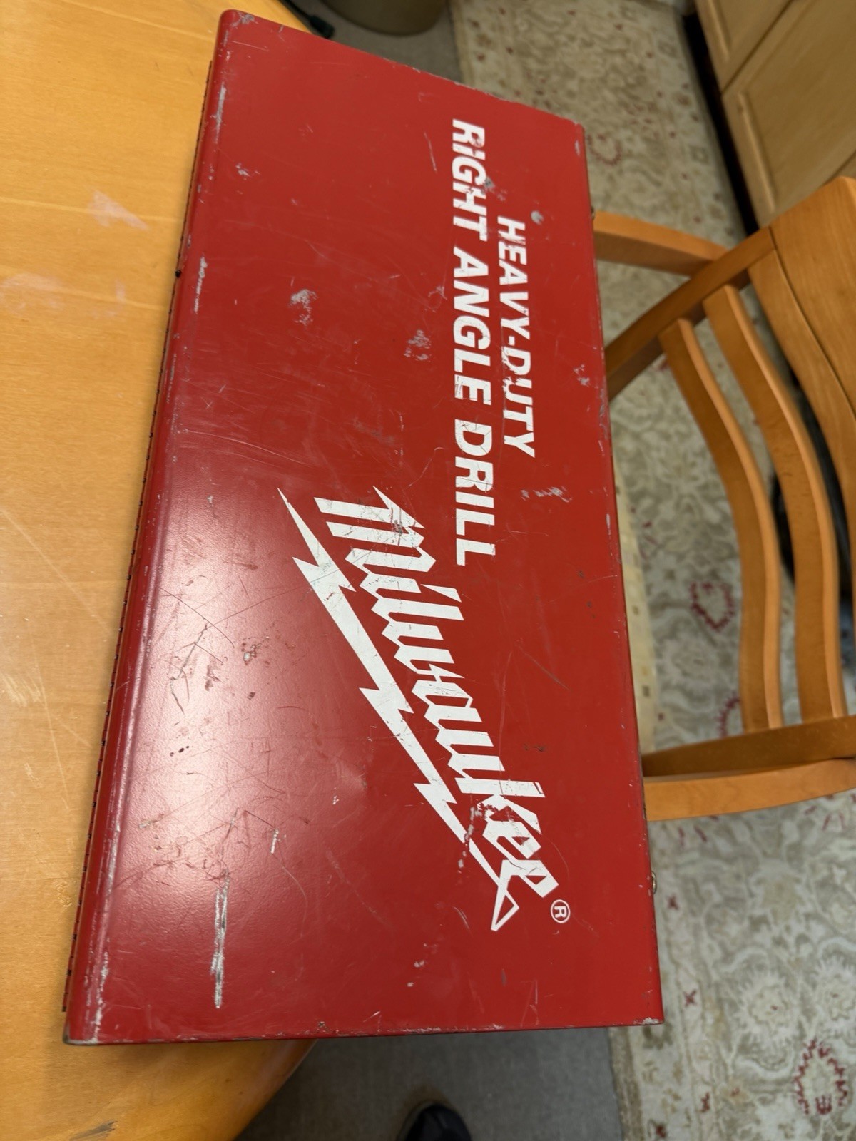 Milwaukee 1/2” Right Angle Drill 1107-1 W/ Metal Case, Bits, & More