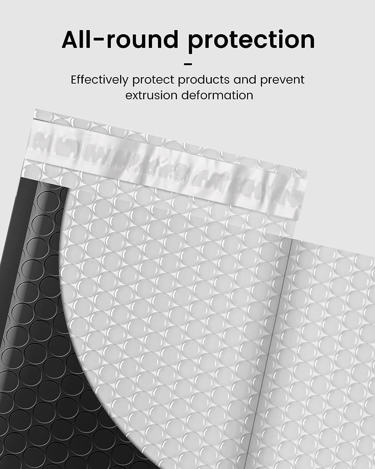 Black Bubble Mailers 4X8 Inches 50 Pack, Usable Size 4X7″ Bubble Envelopes for S
