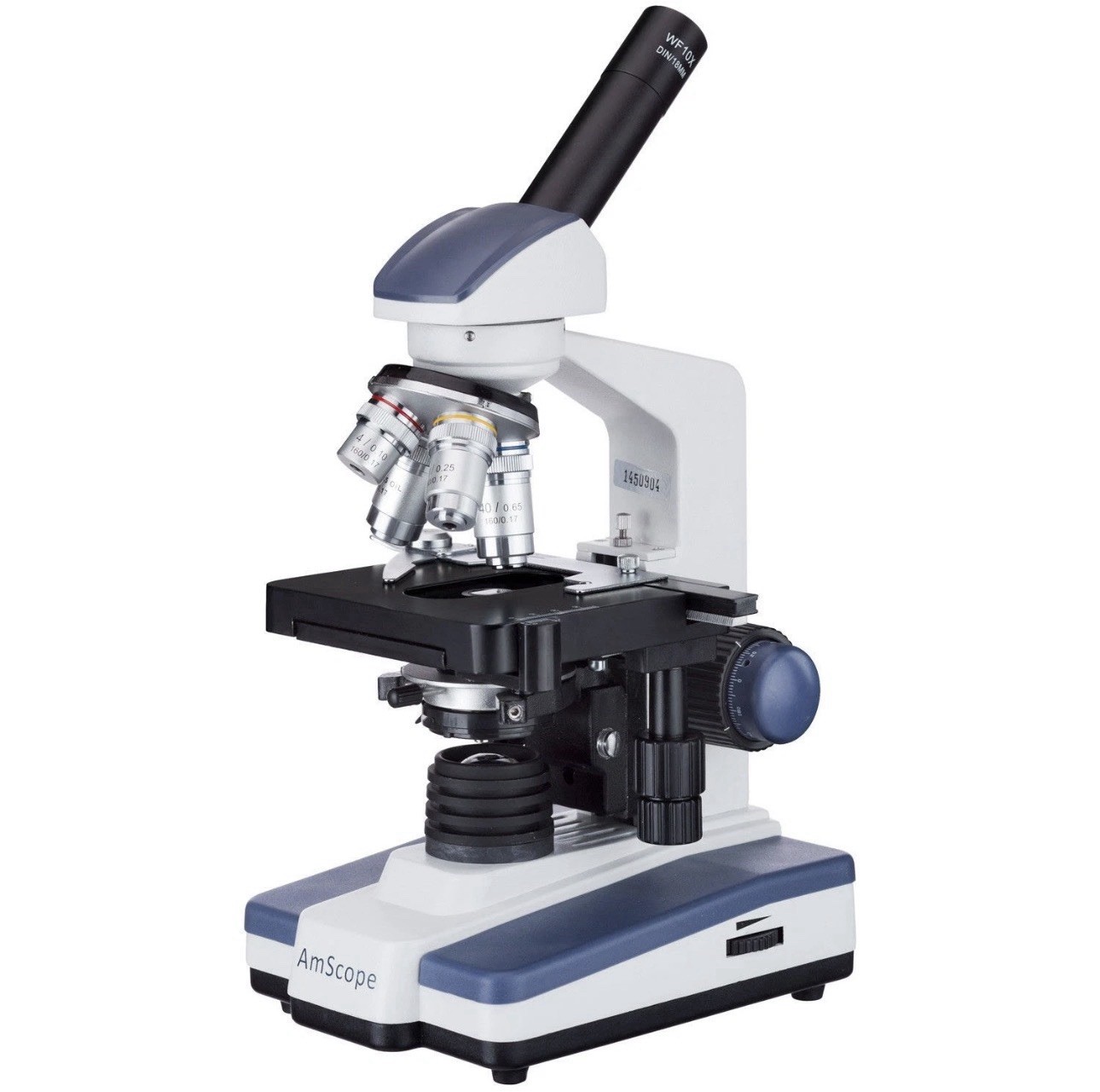 AmScope M620C 40X-2500X LED Monocular Compound Microscope with 3D Stage