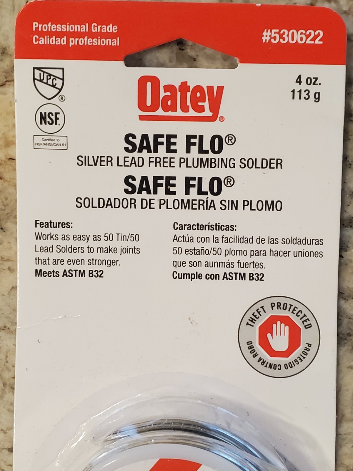 Oatey Safe Flo Lead-Free Plumbing Wire Solder Silver (4 oz) EXCELLENT!!!