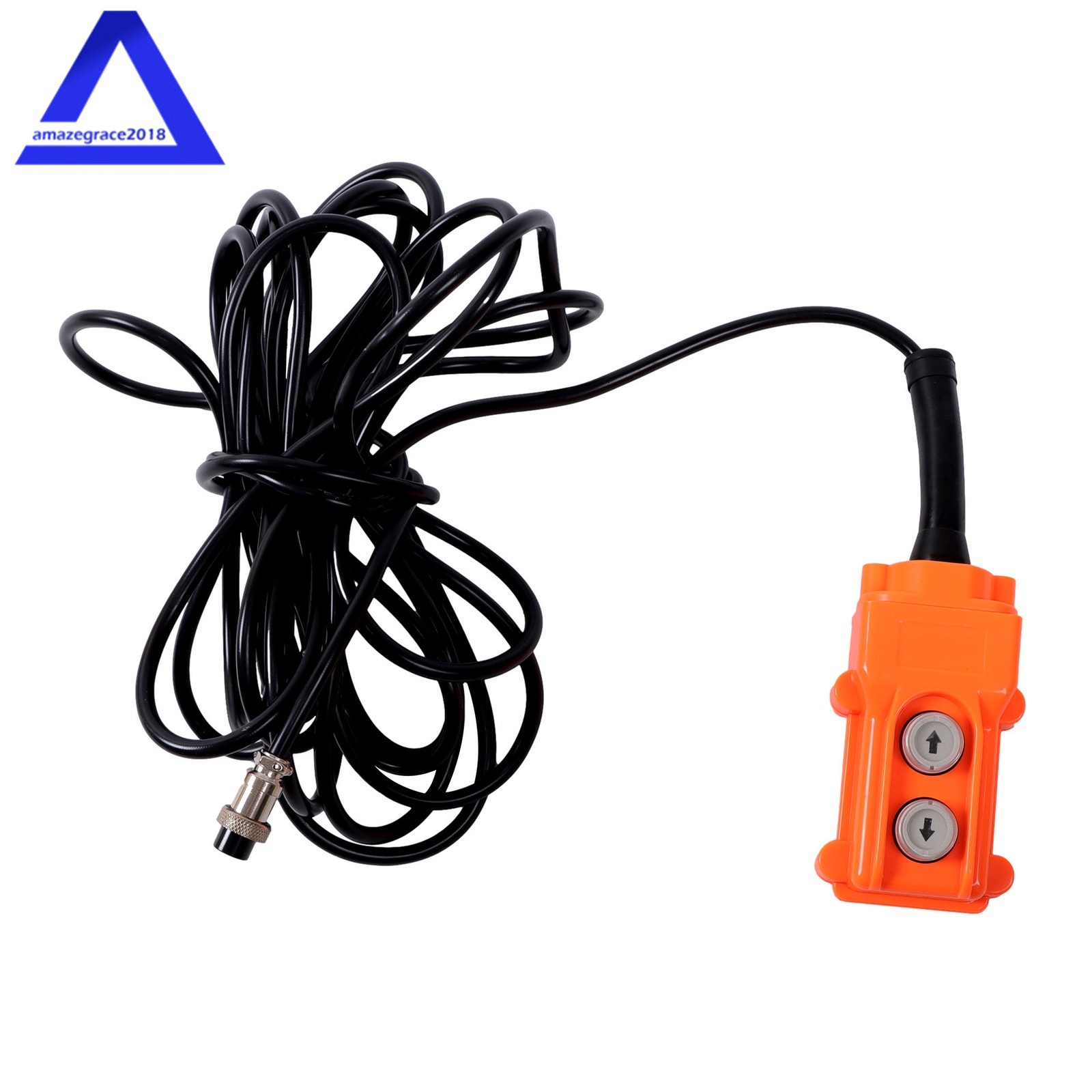 2-in-1 Portable Electric Hoist Power Winch 1100 lbs Wired Remote Control 1500W