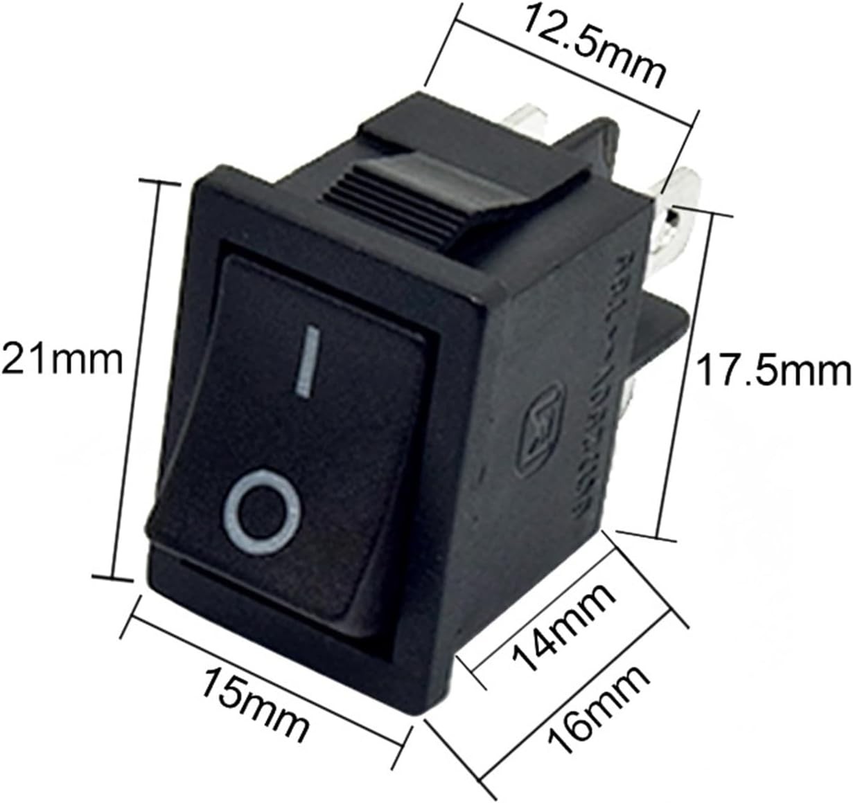 KCD1 Rocker Switch 4-Pin DPST On/Off 6A 250VAC 10A 125VAC Snap-In 2/5/10 Pks